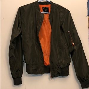 Army Green Bomber Jacket